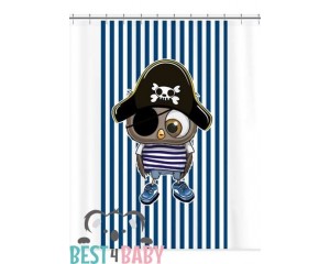 PIRATE OWL baby room curtain