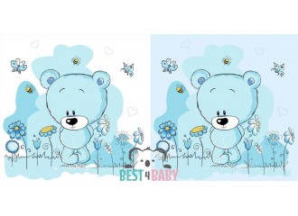 CSH-02 BLUE BEAR kids cushion - 40 x 40 cm