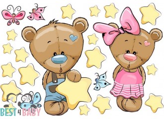 B-08 Teddy bears and Stars wall decor
