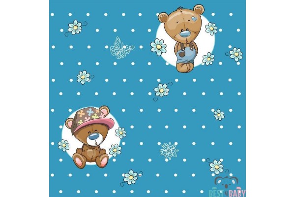 BOY BEARS baby room wallpaper - 50 cm wide - WP-01B