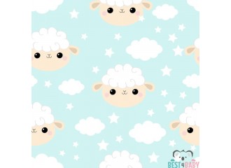 WP-21B SHEEP baby room wallpaper - 50 cm wide
