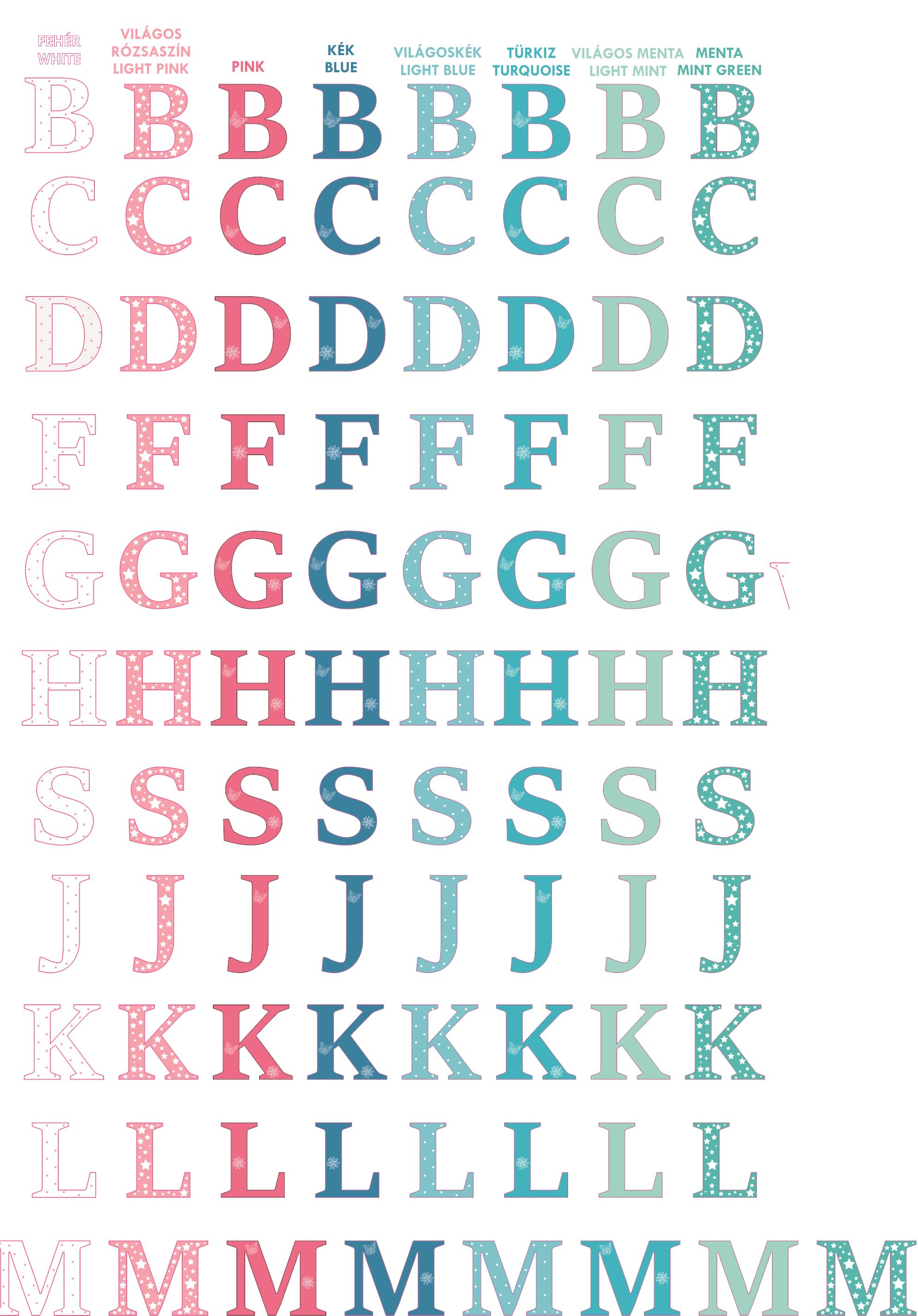 alphabet colors